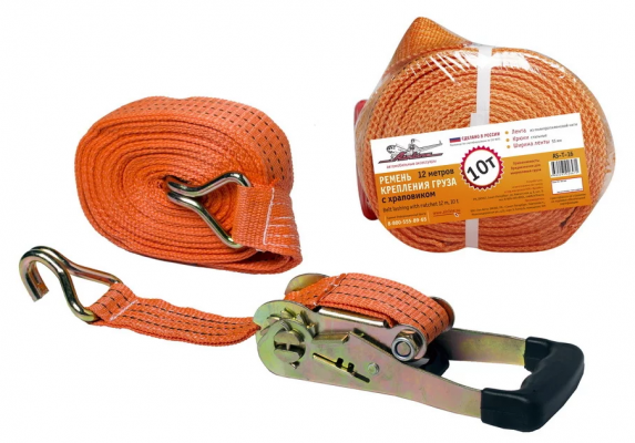 Стяжка крепления груза 10/20т, 75мм, 10 метров (полиэстер) — 1