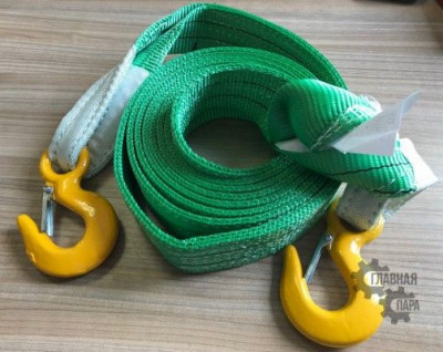 Буксировочная стропа до 10т 4,7 метра (крюк-крюк)